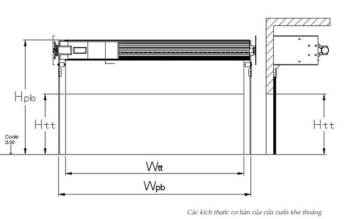 kỹ thuật lắp đặt cửa cuốn đức khe thoáng