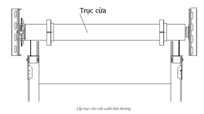 kỹ thuật lắp đặt cửa cuốn đức khe thoáng