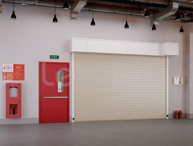 thi công cửa cuốn chống cháy uy tín