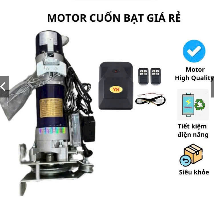 Mô Tơ Bạt Kéo Mái Xếp Giá Rẻ Vận Hành Êm Bền Bỉ